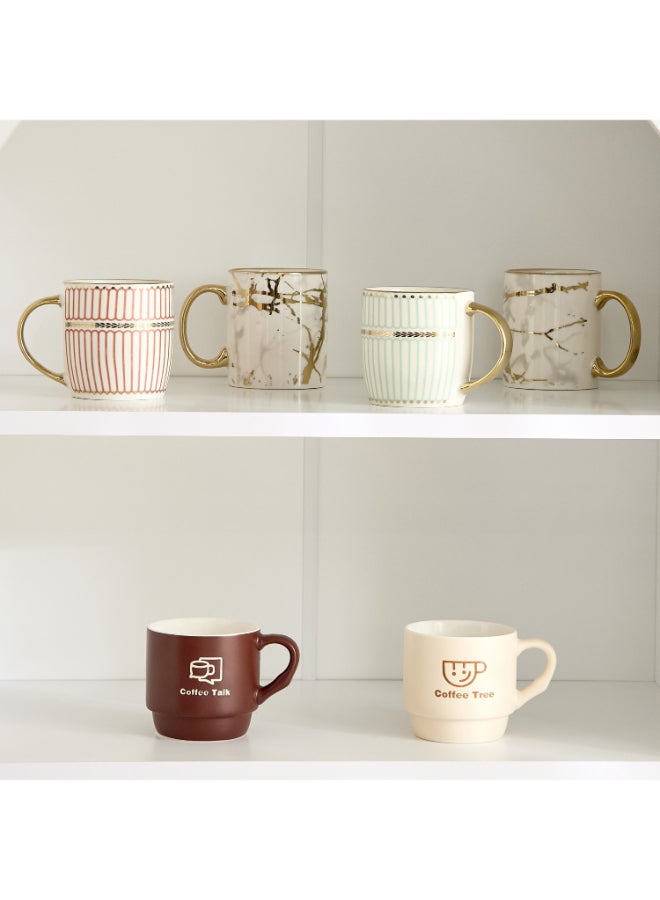 Home Box فنجان جوانا - وردي وذهبي - 350 مل - Image 4